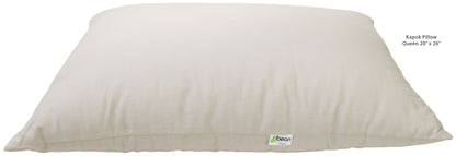 Kapok Sleep Pillow – Organic Cotton Vegan Design