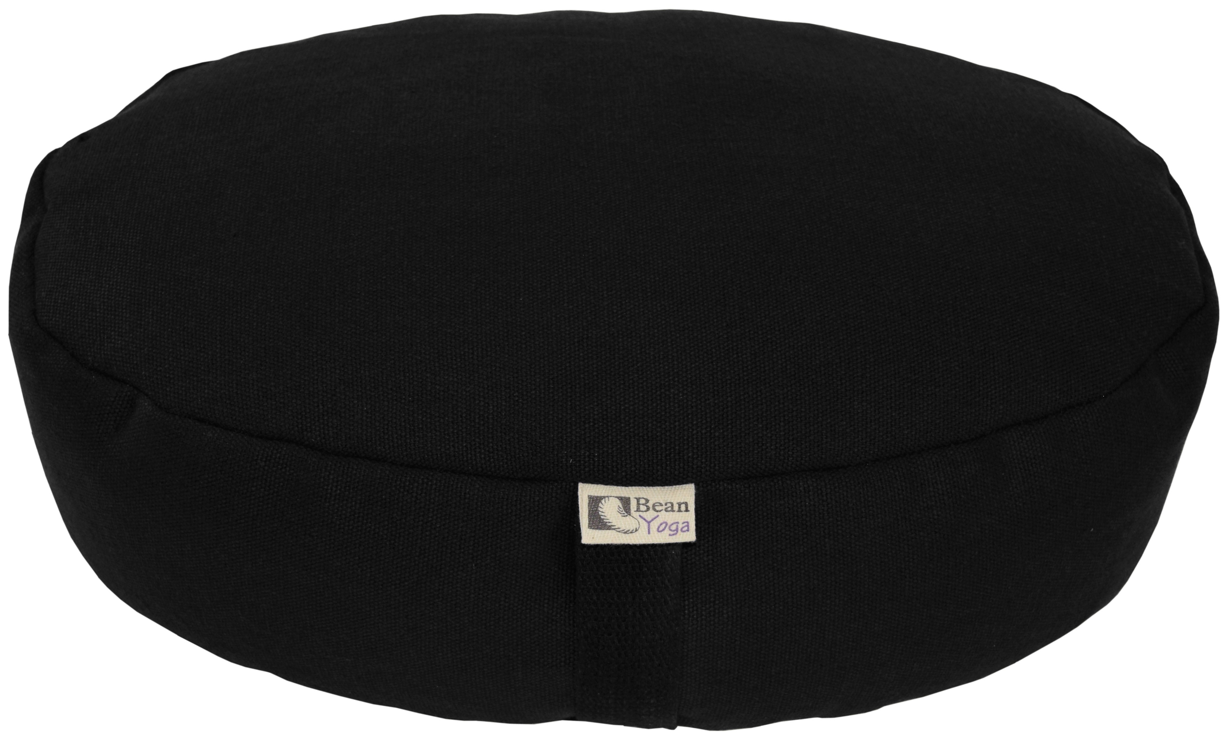 Hemp Zafu Meditation Cushion – 17 oz. Hemp Fabric with Organic Buckwheat Hull Fill