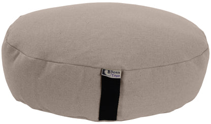 Hemp Zafu Meditation Cushion – 17 oz. Hemp Fabric with Organic Buckwheat Hull Fill