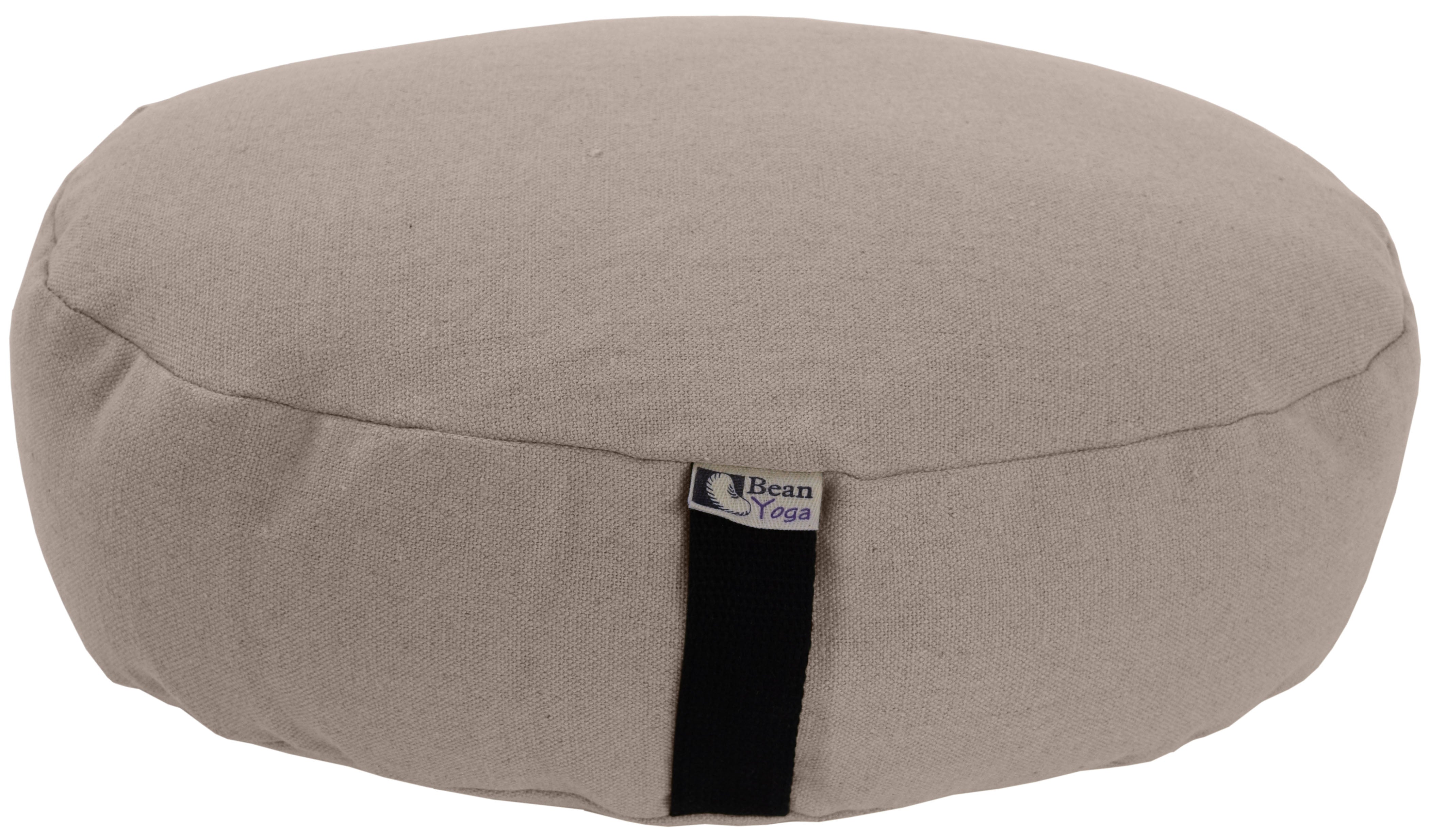 Hemp Zafu Meditation Cushion – 17 oz. Hemp Fabric with Organic Buckwheat Hull Fill