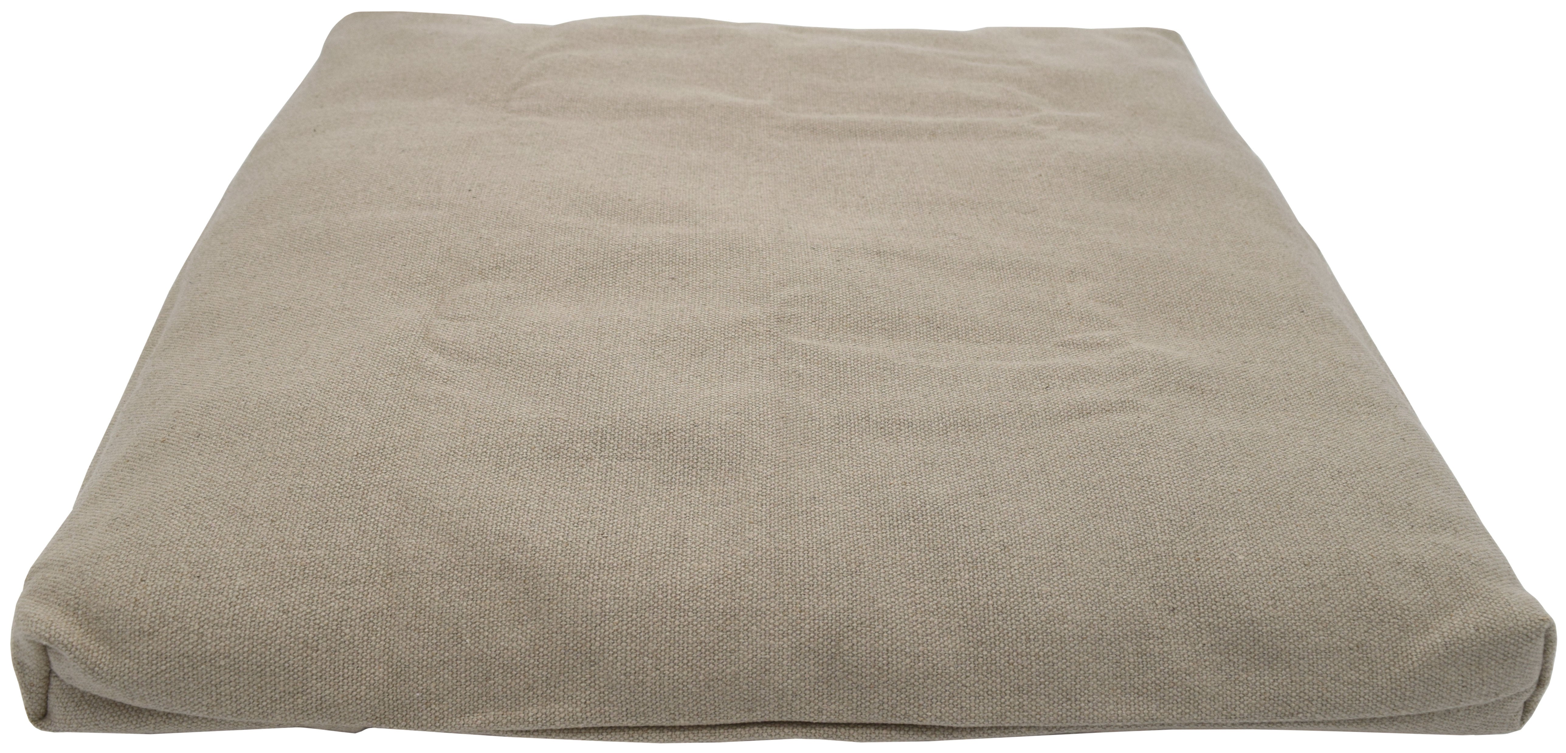 Zabuton Meditation Base Cushion – Hemp Fabric Cover, Recycled Cotton Interior