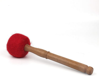 MFelte peppered 9" gong stick, singing bowl mallet,drum stick/Malletfoe Tibetan singing bowl, Hand made in Nepal,