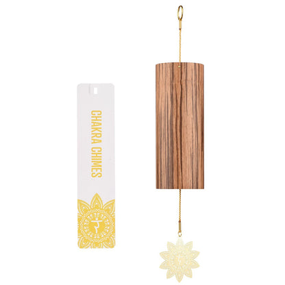 Chakra Chimes Natural Bamboo Wind Chimes Meditation Chord Windchime Wind Bell for Home Decoration Zen Mindfulness Root Chakra