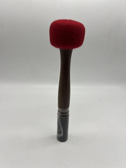 MFelte peppered 9" gong stick, singing bowl mallet,drum stick/Malletfoe Tibetan singing bowl, Hand made in Nepal,