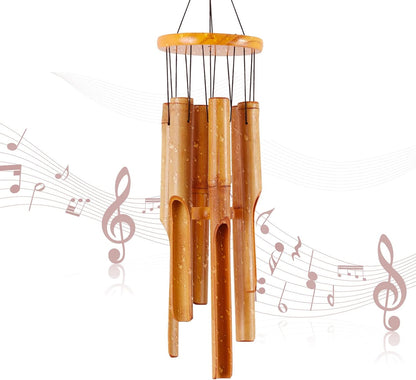 Rdutuok 32" Bamboo Wind Chimes Memorial Gifts for mom Handcrafted Wooden Wind Chimes with Melody Deep Tone for Ourdoor & Indoor,Garden, Yark,Patio and Home Déco