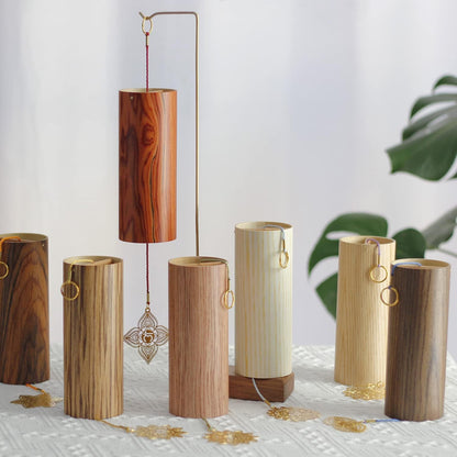 Chakra Chimes Natural Bamboo Wind Chimes Meditation Chord Windchime Wind Bell for Home Decoration Zen Mindfulness Root Chakra