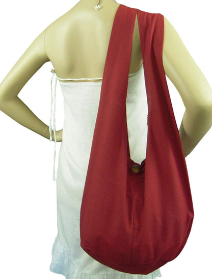 BTP! Thai Monk Buddha Cotton Sling Crossbody Messenger Bag Shlouder Purse Hippie Hobo Medium