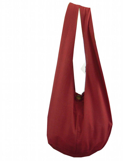 BTP! Thai Monk Buddha Cotton Sling Crossbody Messenger Bag Shlouder Purse Hippie Hobo Medium