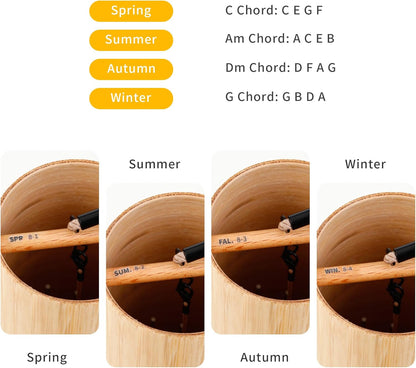 Wind Chime Meditation Bamboo Windchime Sound Healing Instruments Yoga Zen Sound Bath Gift for Therapy Sound G Chord Winter