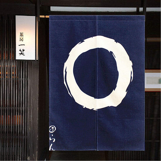 Japanese Enso Circle - Doorway/Noren Curtain