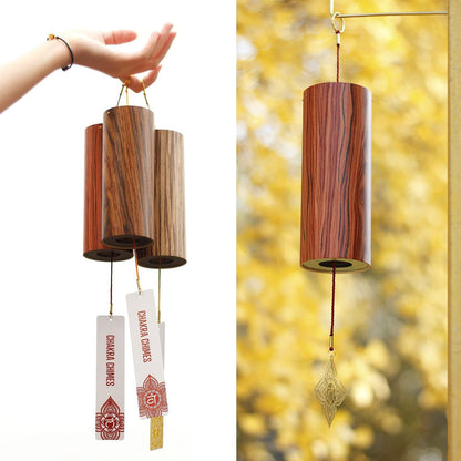 Chakra Chimes Natural Bamboo Wind Chimes Meditation Chord Windchime Wind Bell for Home Decoration Zen Mindfulness Root Chakra