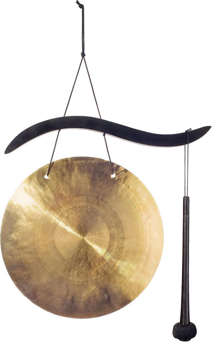Woodstock Wind Chimes for Outside, Garden Decor, Hanging Gong, 17'' Wind Gongs for Outdoor, Patio, Home or Garden Decor Gift (WCBHG)