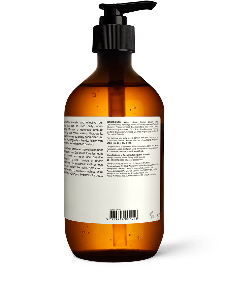 Aesop Rose Body Cleanser – A Rose By Any Other Name - 500ml | Sangha Shop