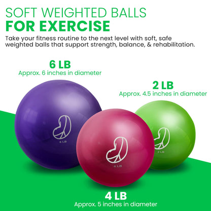 Soft Weighted Therapy Balls – Sand & Iron Filled Safe Grip