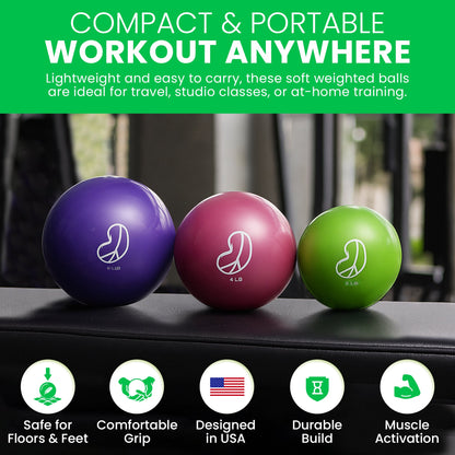 Soft Weighted Therapy Balls – Sand & Iron Filled Safe Grip
