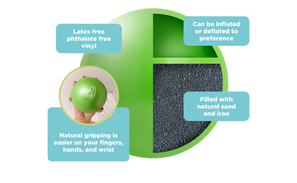 Soft Weighted Therapy Balls – Sand & Iron Filled Safe Grip