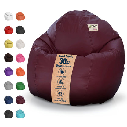 Vinyl Bean Bag Chair – Marine Grade Indoor/Outdoor Lounger