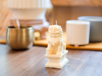 Chinese Guardian Lion Candles (Fu Dogs)