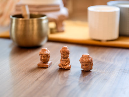 Copper Three Buddha Statues (Resin)