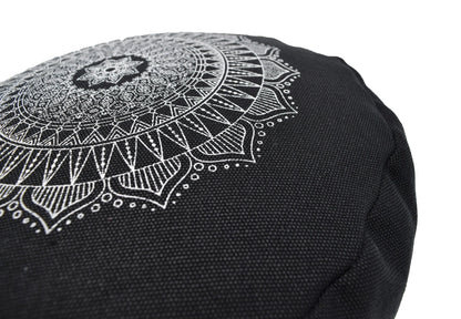 Hemp Mandala Zafu – Organic Buckwheat Meditation Cushion