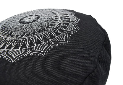 Cotton Mandala Zafu – Organic Buckwheat Meditation Cushion