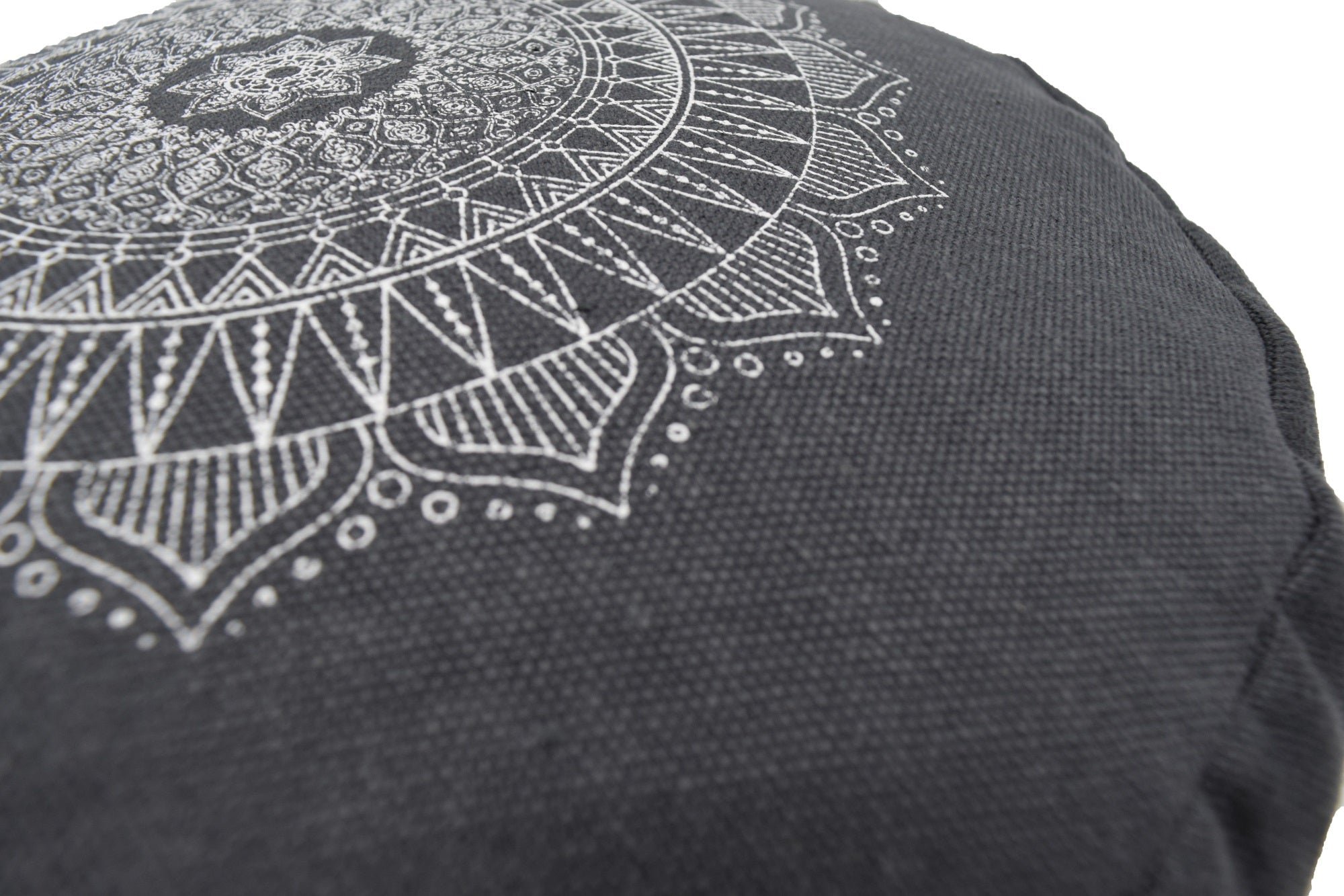 Hemp Mandala Zafu – Organic Buckwheat Meditation Cushion