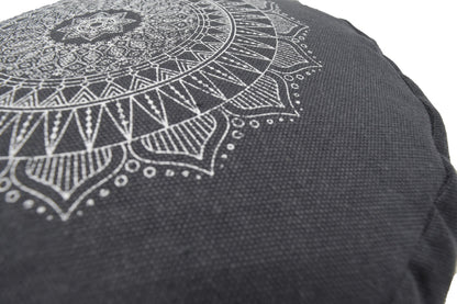 Hemp Mandala Zafu – Organic Buckwheat Meditation Cushion
