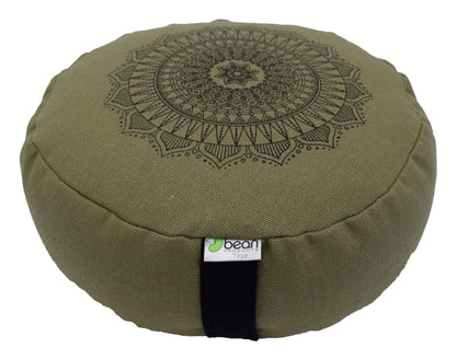 Hemp Mandala Zafu – Organic Buckwheat Meditation Cushion