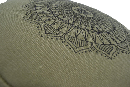 Hemp Mandala Zafu – Organic Buckwheat Meditation Cushion