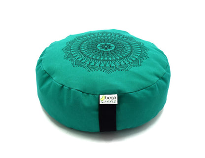 Cotton Mandala Zafu – Organic Buckwheat Meditation Cushion