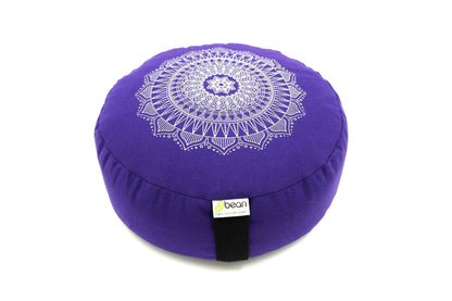 Cotton Mandala Zafu – Organic Buckwheat Meditation Cushion