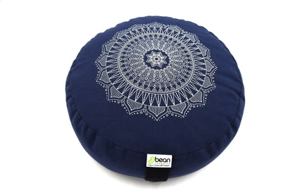 Cotton Mandala Zafu – Organic Buckwheat Meditation Cushion