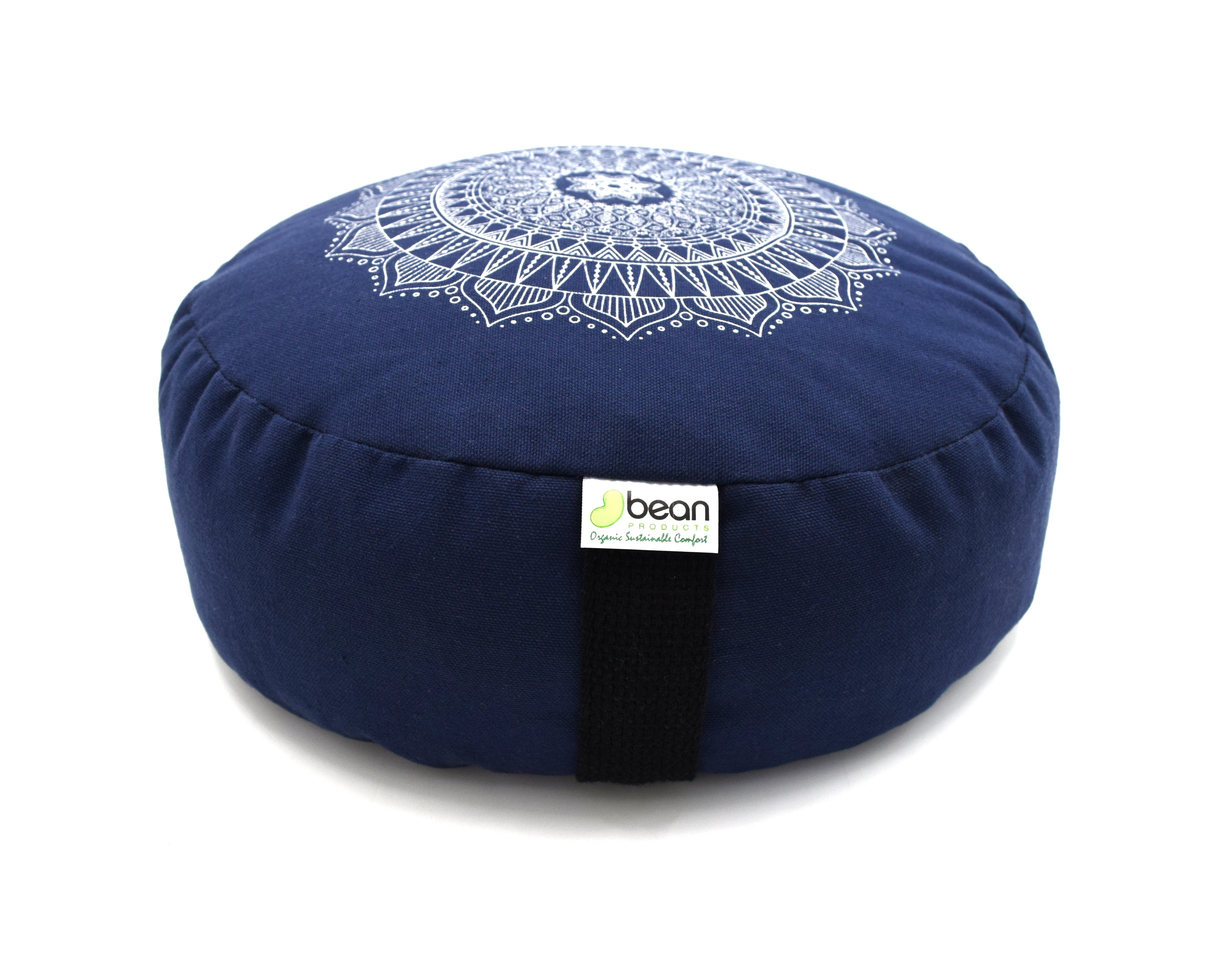 Cotton Mandala Zafu – Organic Buckwheat Meditation Cushion