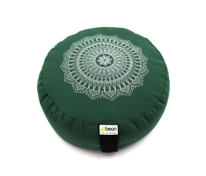 Cotton Mandala Zafu – Organic Buckwheat Meditation Cushion