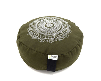 Cotton Mandala Zafu – Organic Buckwheat Meditation Cushion