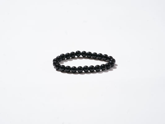 Obsidian Woven String Bracelet - Handmade at Sangha House