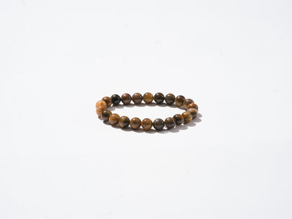 Tiger Eye Bracelet For Men 8MM Natural Stone Beads Bracelet Set Stretch Lava Rock