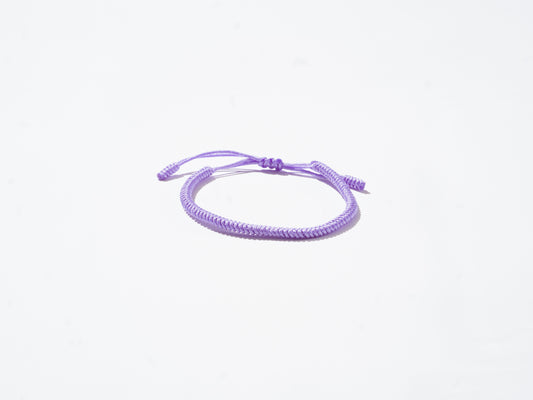 Lavender Woven String Bracelet - Handmade at Sangha House