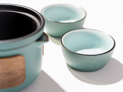 Ceramic Travel Tea Set for Two | Portable Calm on the Go