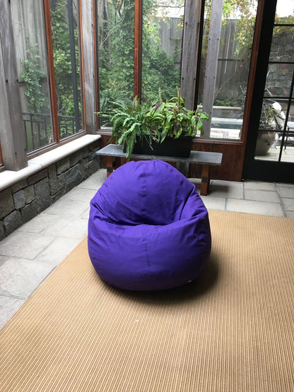 Comfy Bean Bag Loveseat – Cotton, Organic, or Hemp