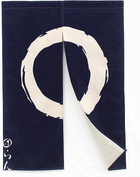 Japanese Enso Circle - Doorway/Noren Curtain