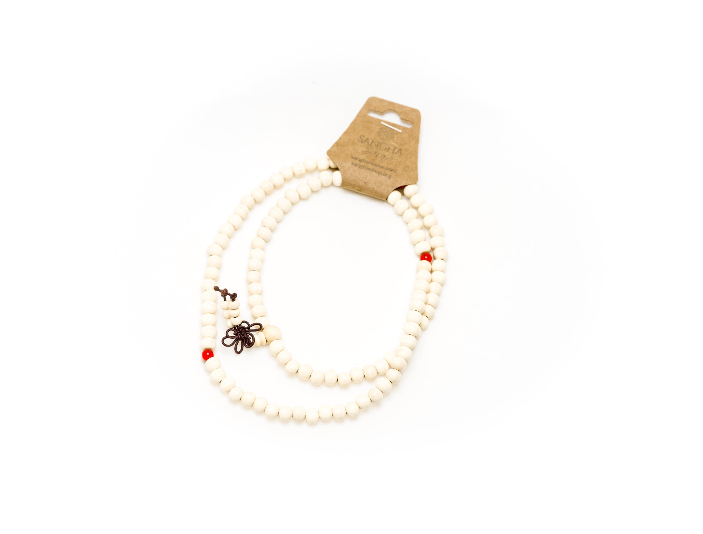White Bead Mala | 108 Prayer Beads for Purity & Clarity in Meditation