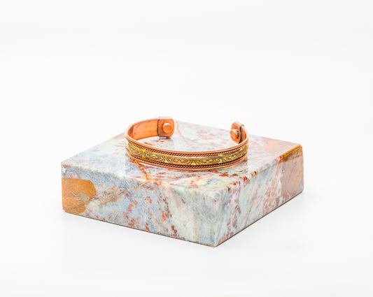 Tibetan Copper Filigree Bracelet – Handcrafted at Sangha House