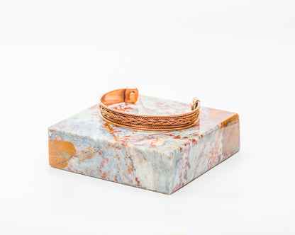 Tibetan Copper Filigree Bracelet – Handcrafted at Sangha House