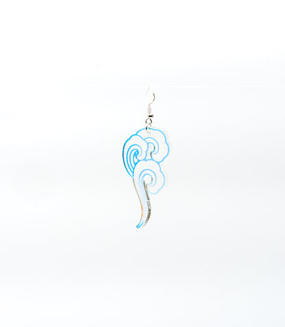 Tibetan Cloud Laser Cut Acrylic Earrings – Sangha Shop Exclusive