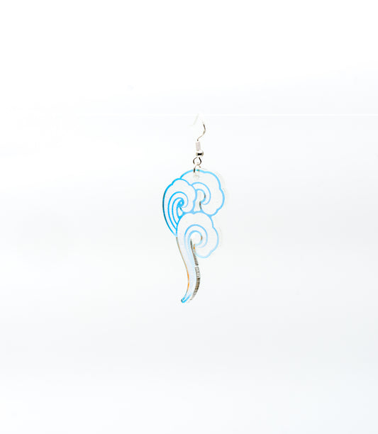 Tibetan Cloud Laser Cut Acrylic Earrings – Sangha Shop Exclusive