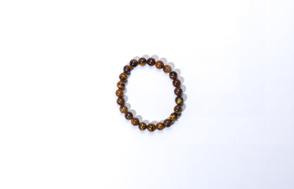 Tiger Eye Bracelet For Men 8MM Natural Stone Beads Bracelet Set Stretch Lava Rock