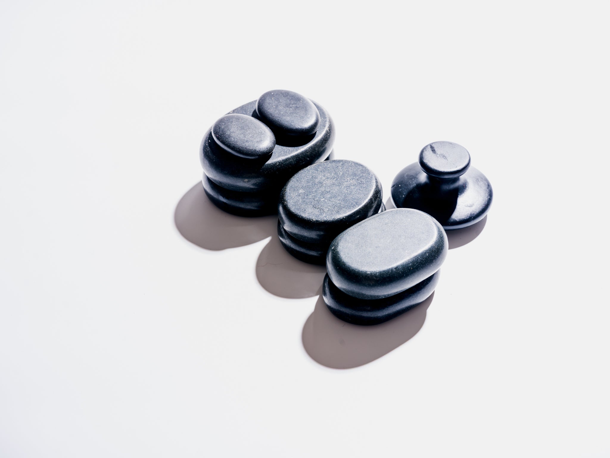 Hot Stones Massage Set | 9-Piece Basalt Stones with Mushroom Stone