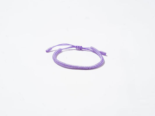 Lavender Woven String Bracelet - Handmade at Sangha House