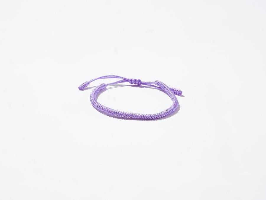 Lavender Woven String Bracelet - Handmade at Sangha House